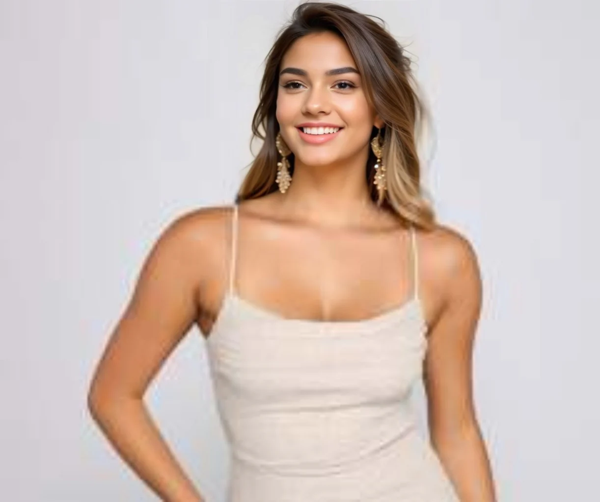 Formal High Slit Glitzy Glitter Dress