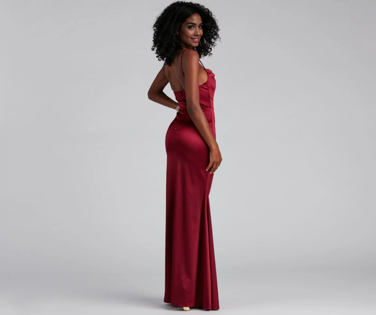 Formal Satin Mermaid Dress