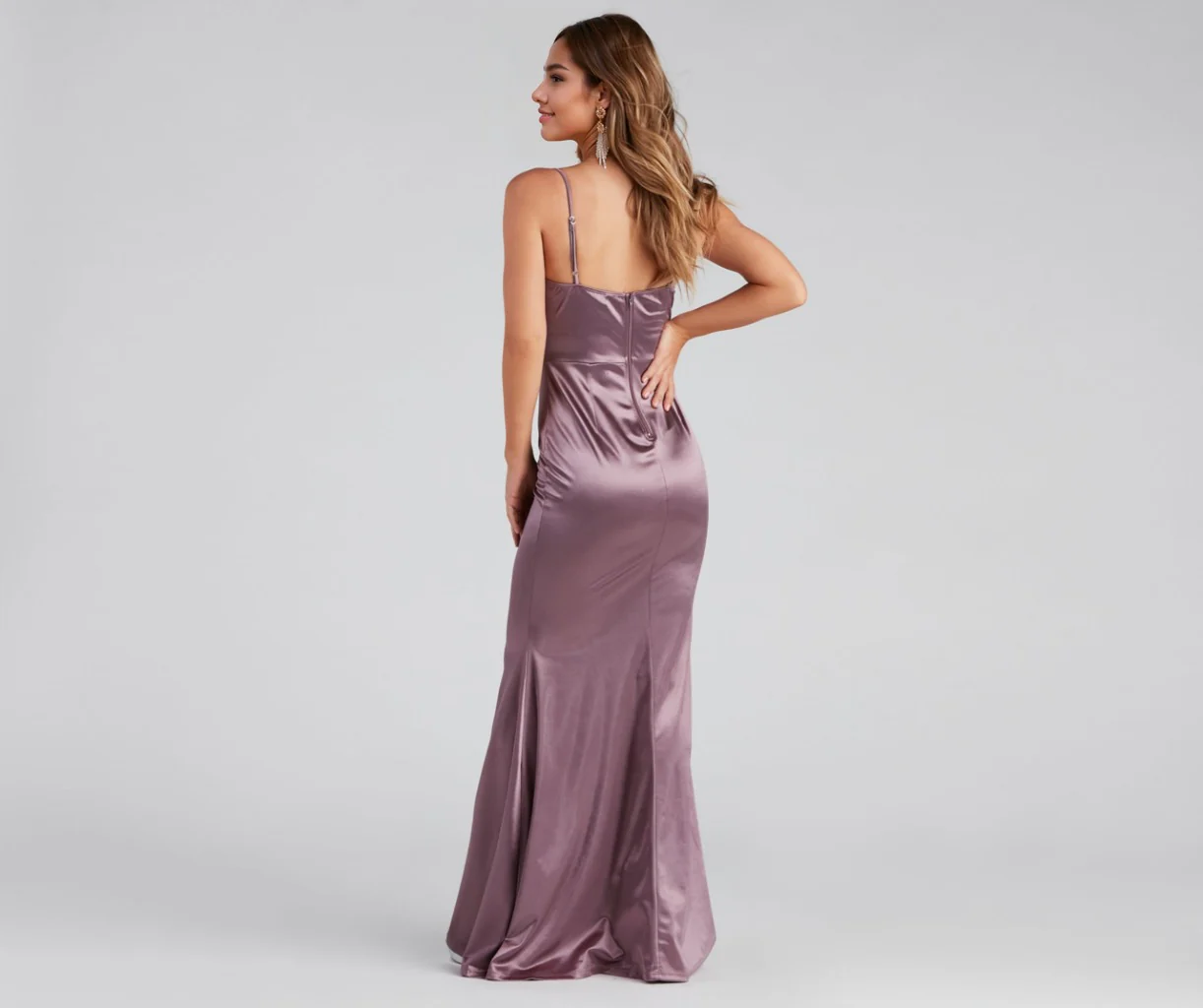 Formal Satin Mermaid Dress