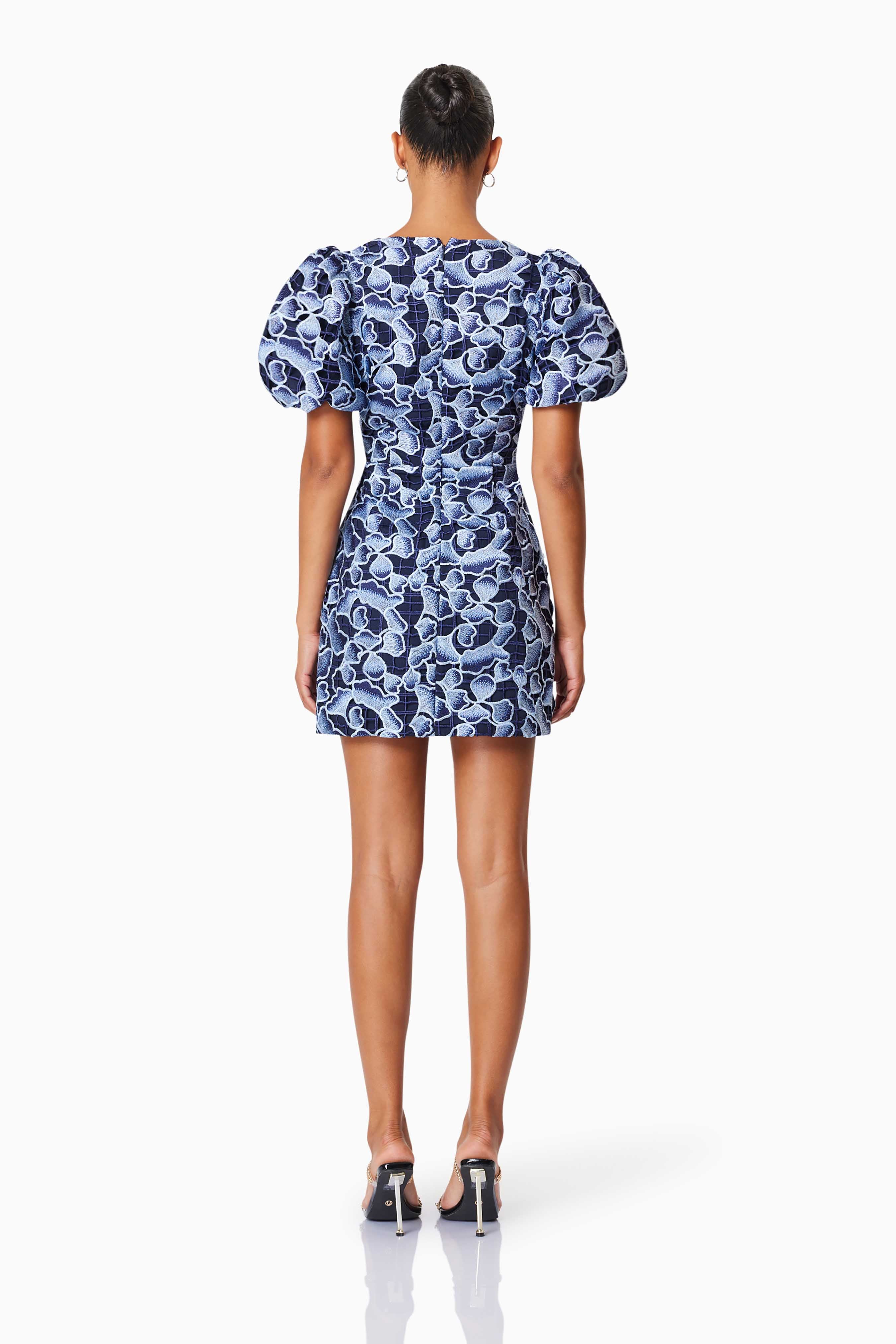 Mila Eventwear Mini Dress In Blue