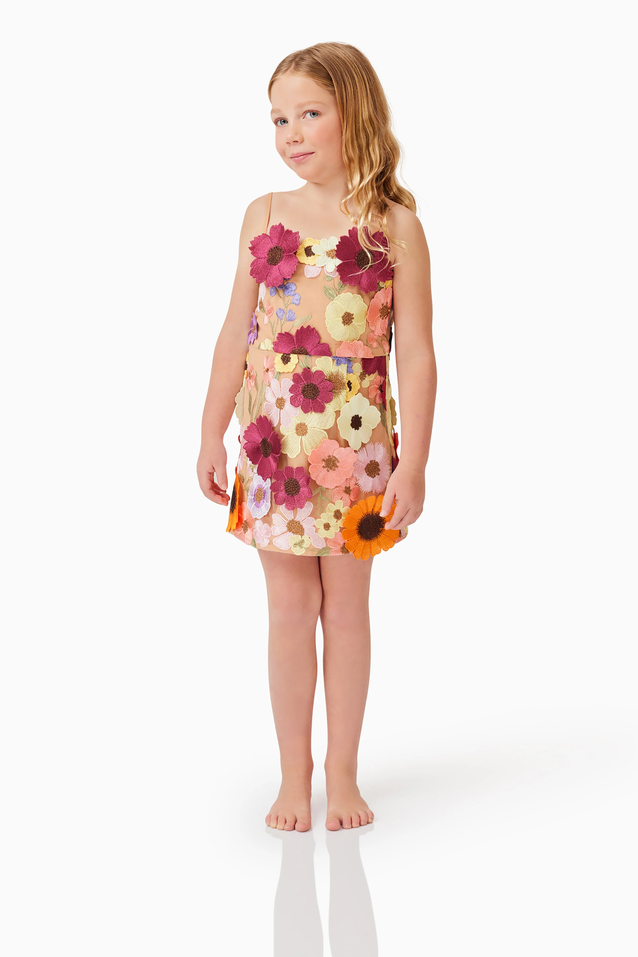 Rosalind Girls Mini Dress in Floral