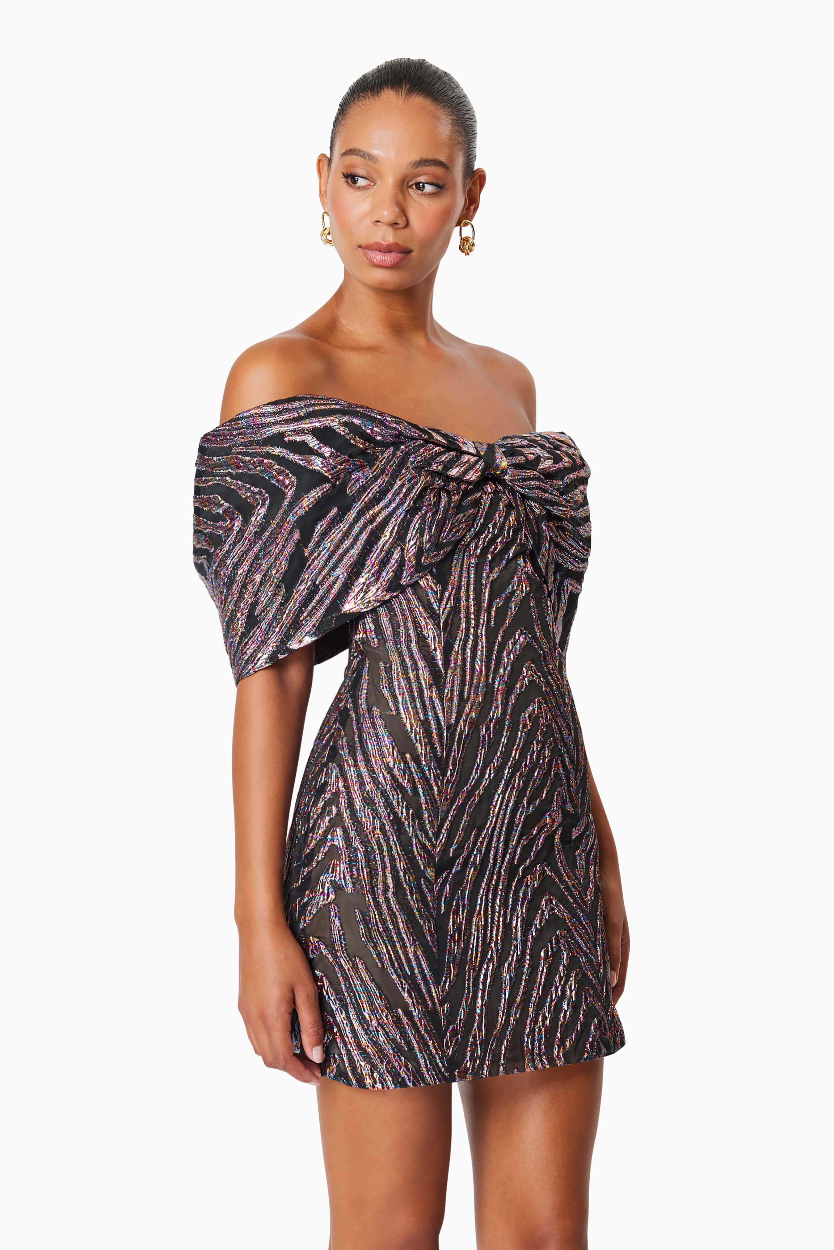 Mikayla Mini Party Dress In Purple