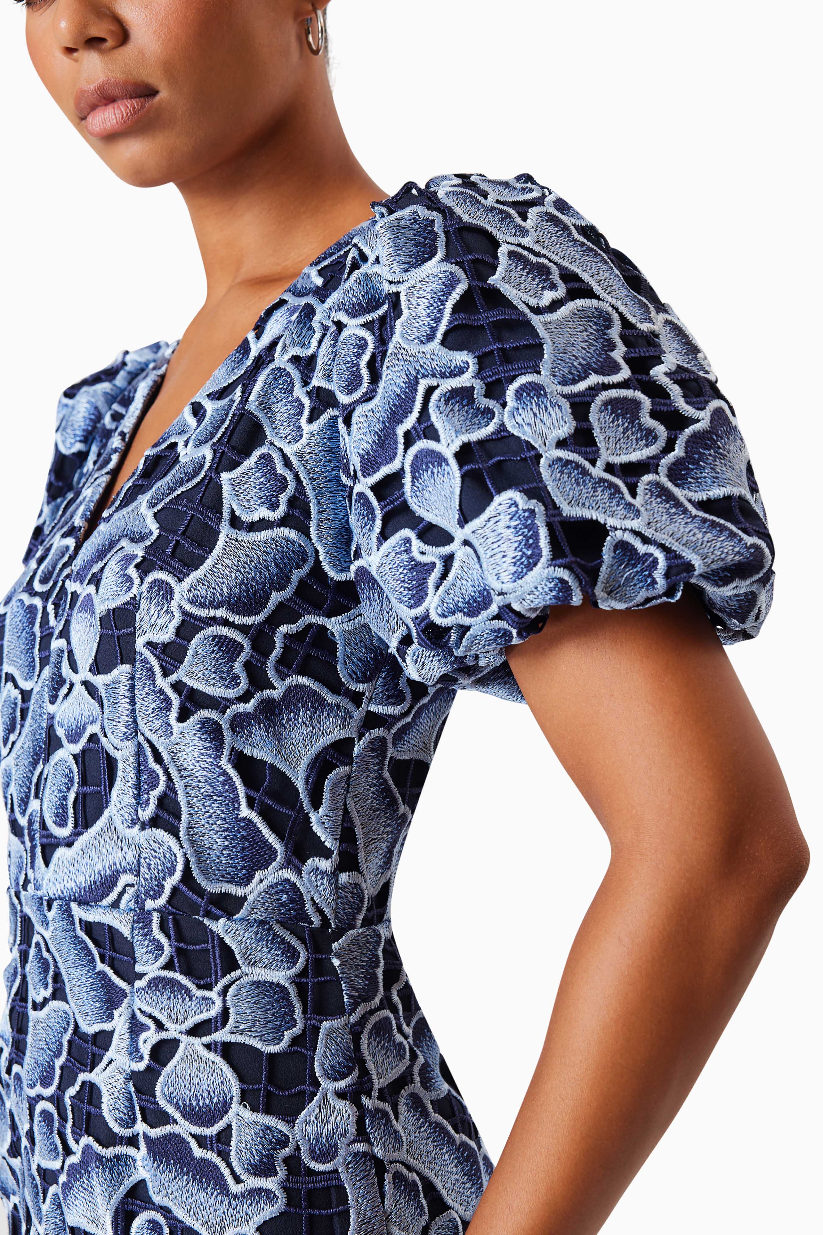 Mila Eventwear Mini Dress In Blue