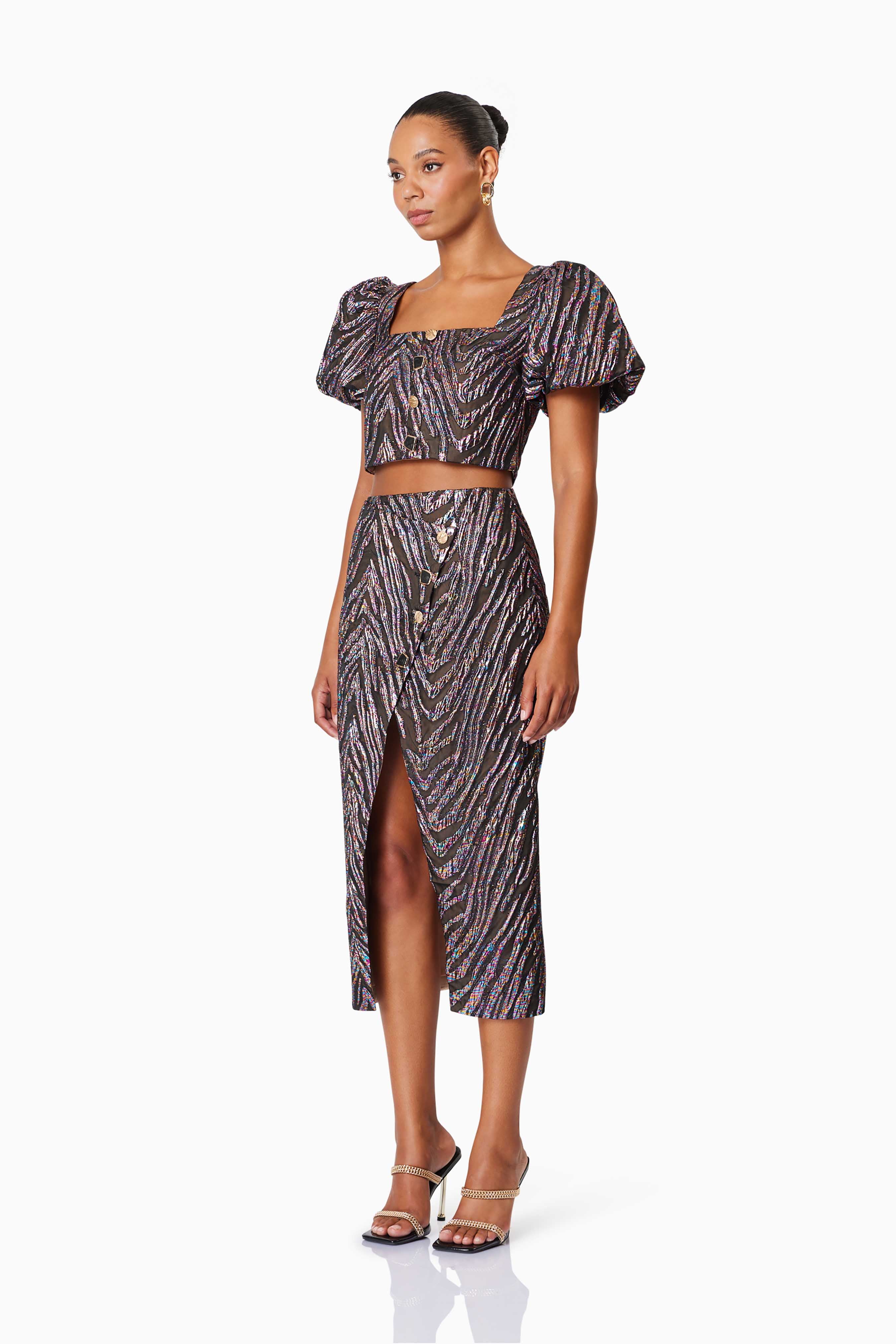 Mikayla Two Piece Set In Purple