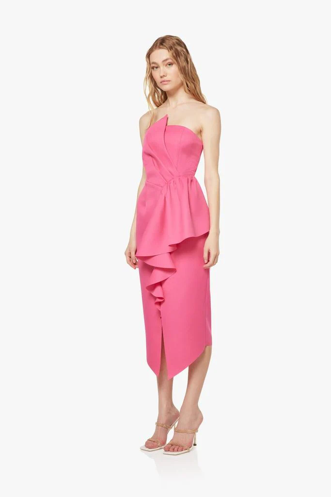 Reception Midi Dress in Pink