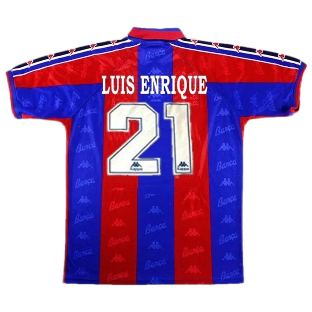 Barcelona Luis Enrique #21 Retro Jersey Home 1996/97