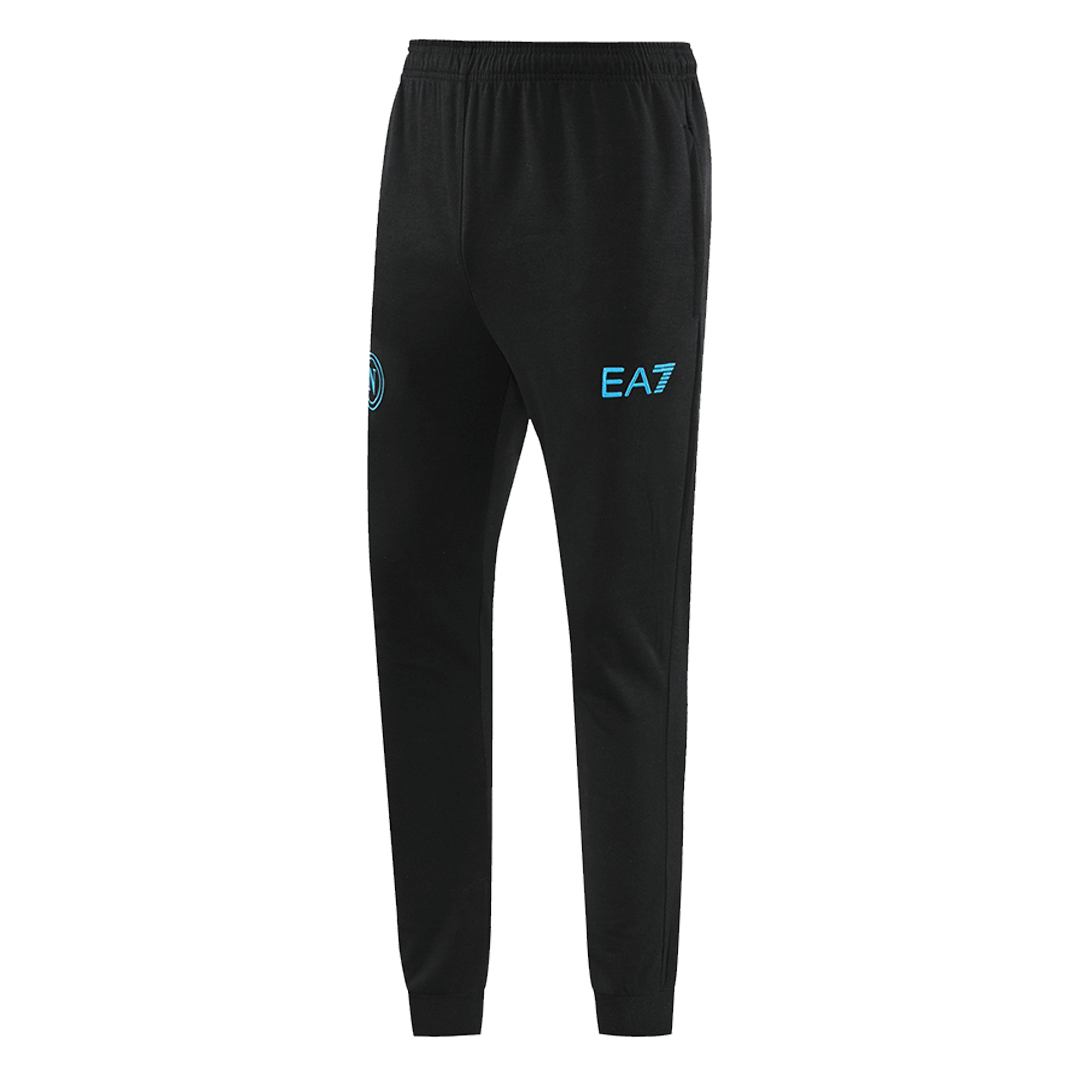 Napoli Hoodie Training Kit (Jacket+Pants) Black 2023/24