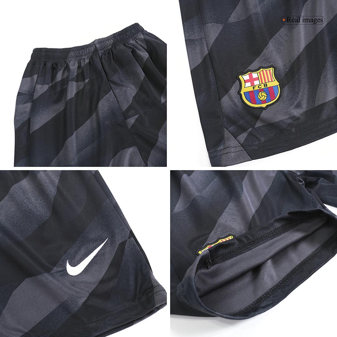 Kids Barcelona Goalkeeper Jersey Kit 2023/24