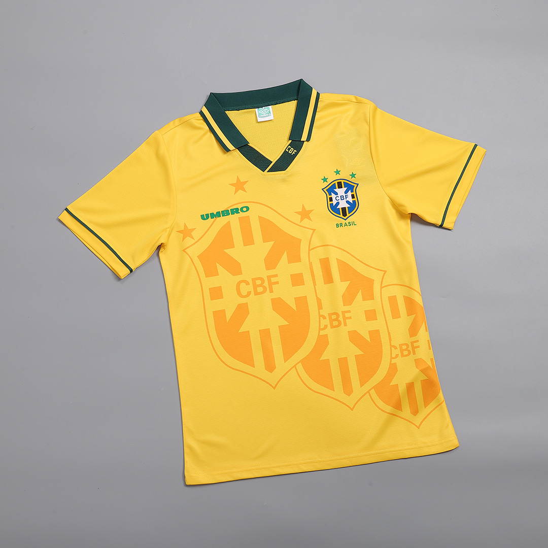 Brazil Retro Jersey Home World Cup 1994