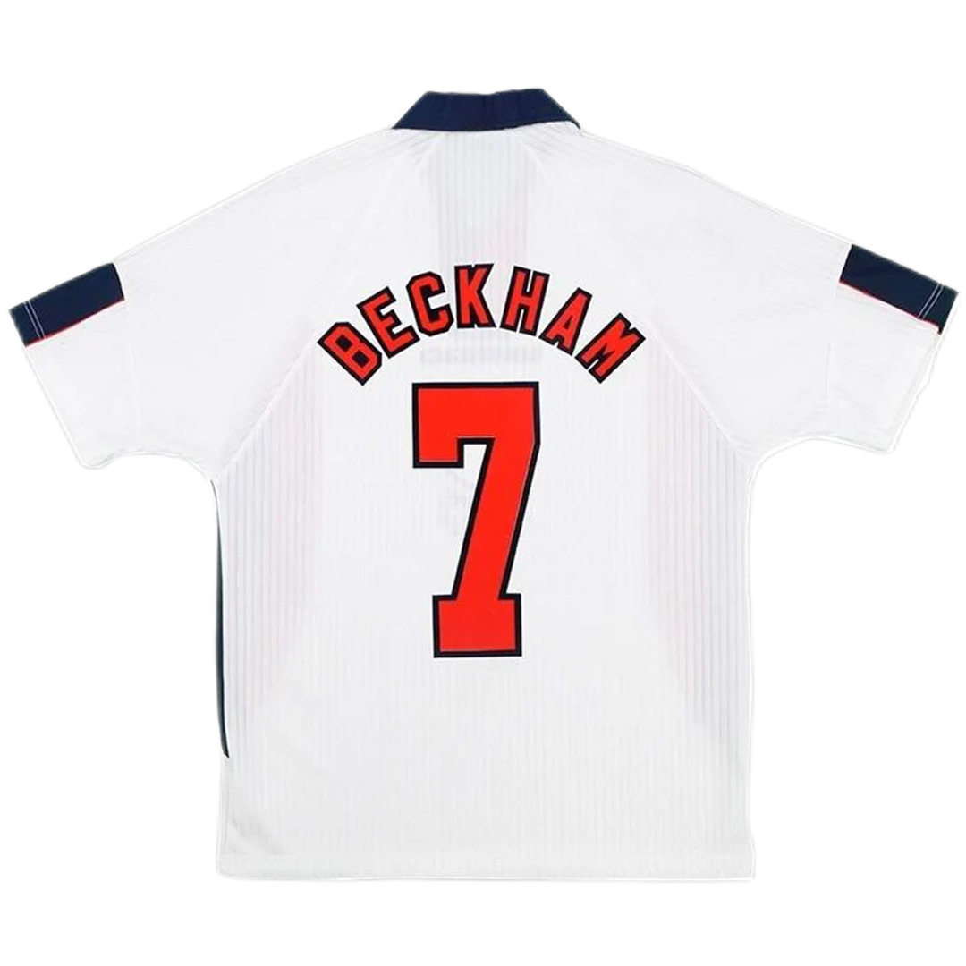 England Beckham #7 Retro Jersey Home Replica World Cup 1998