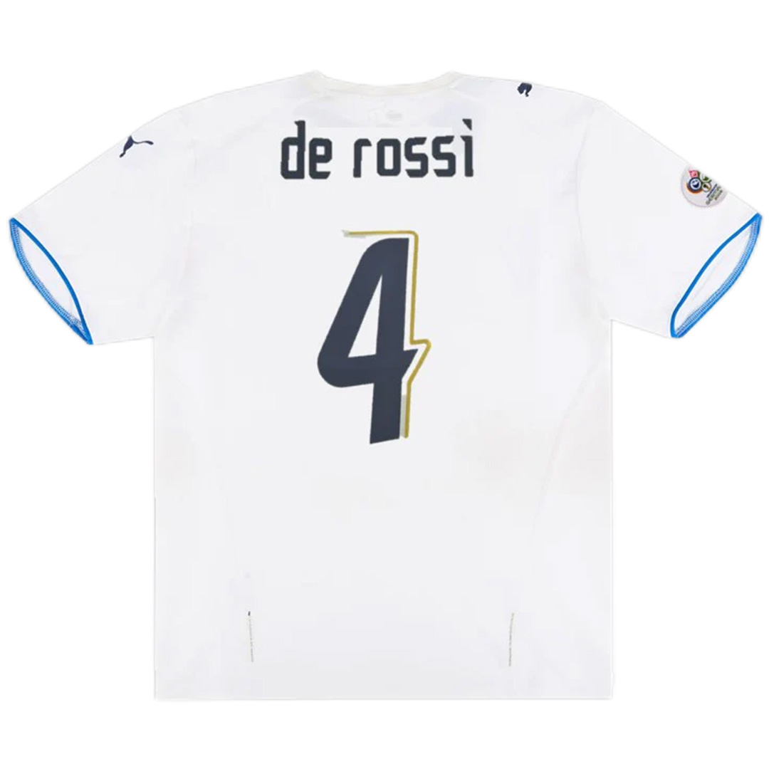 Italy De Rossi #4 Retro Jersey Away Replica World Cup 2006