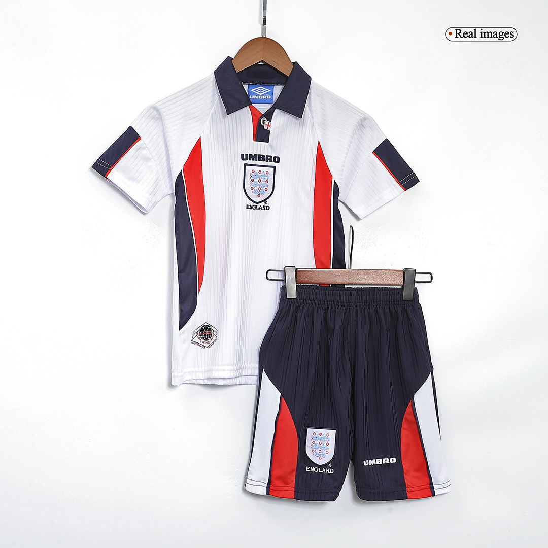 England Kids Retro Jersey Home Kit(Jersey+Shorts) Replica World Cup 1998