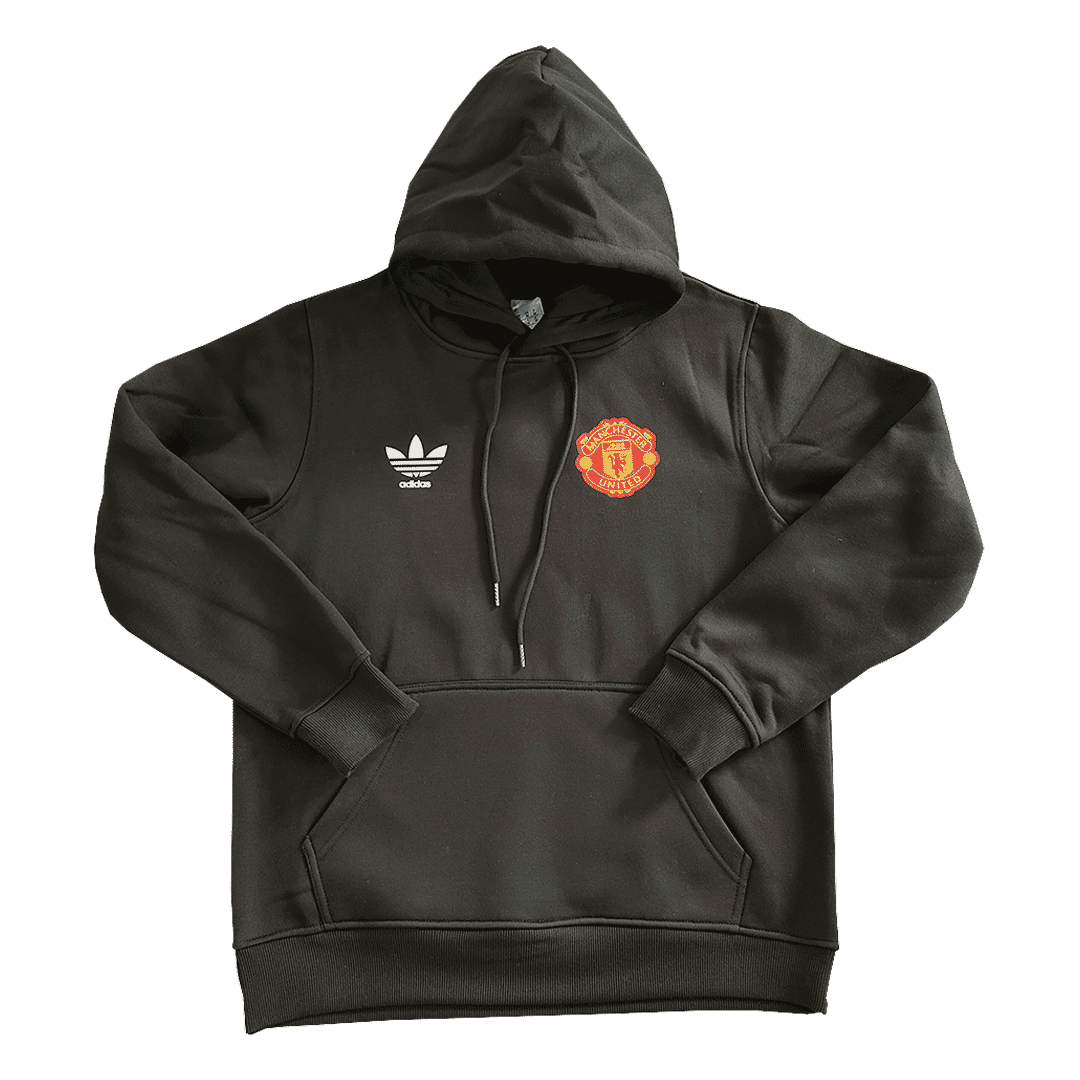 Manchester United Sweater Hoodie Black 2023/24