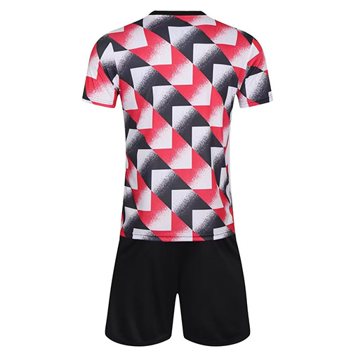 Customize Team Jersey Kit(Shirt+Short) Red&Black 728