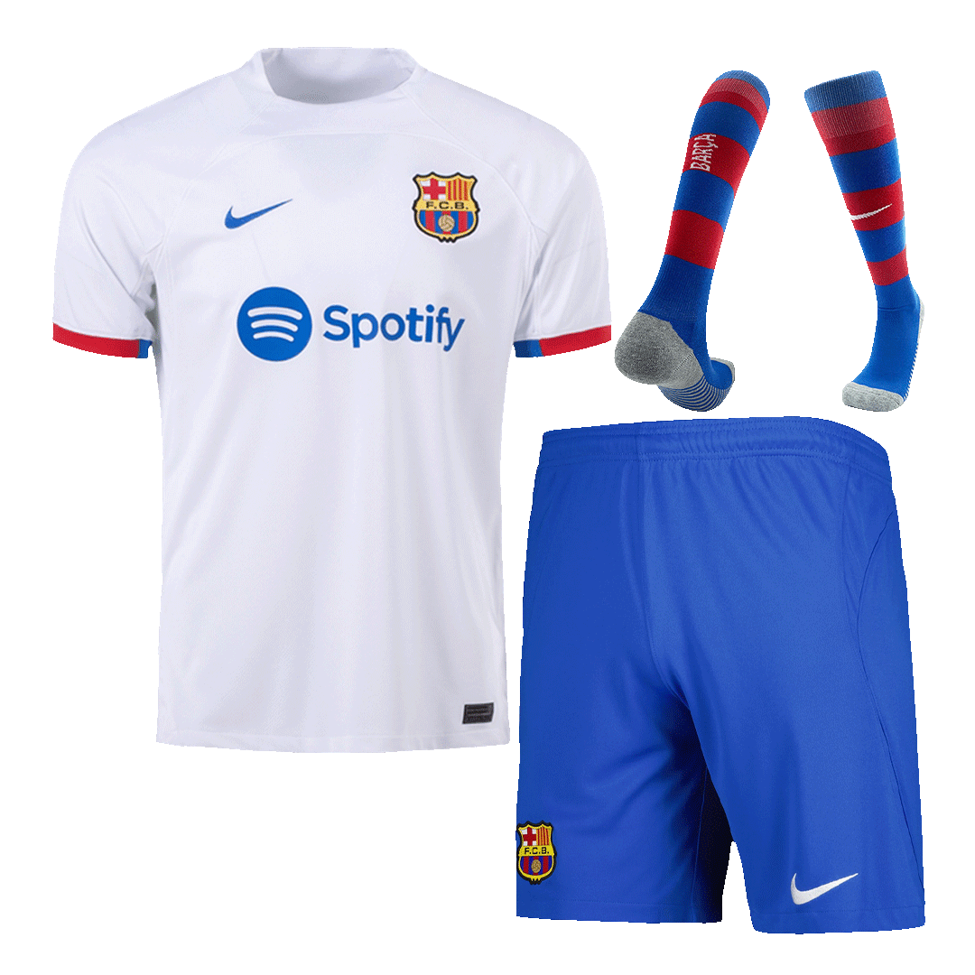 Barcelona Away Whole Kit(Jersey+Shorts+Socks) 2023/24