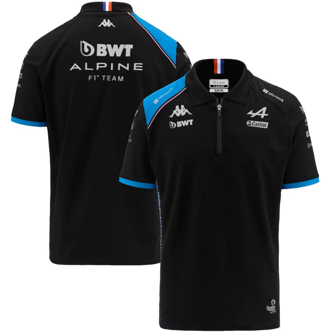 BWT Alpine F1 Team Polo Shirt Black 2023