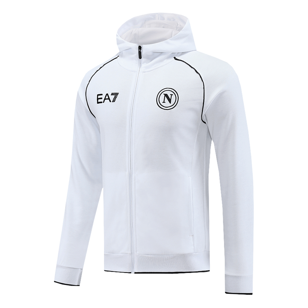 Napoli Hoodie Training Kit (Jacket+Pants) White 2023/24