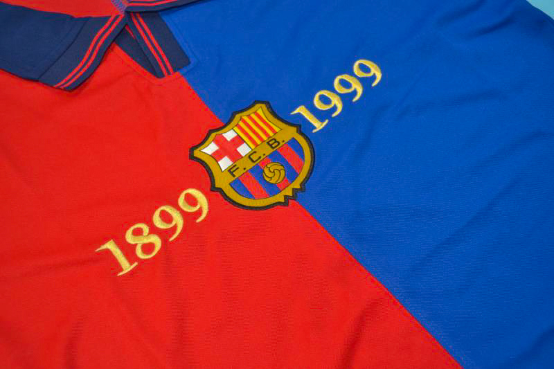Retro Barcelona Home Long Sleeve Jersey 1999/00