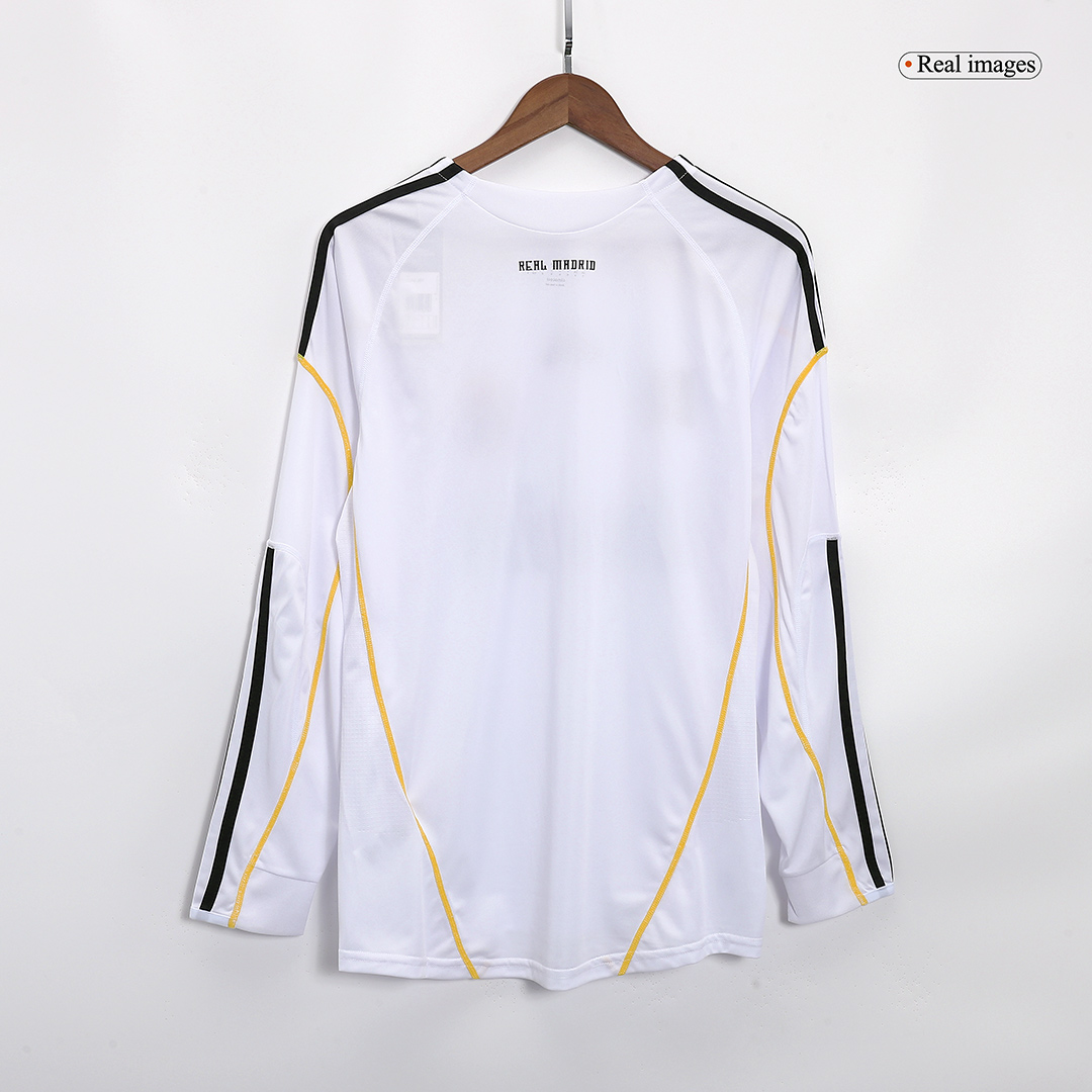 Real Madrid Retro Home Long Sleeve Jersey 2009/10
