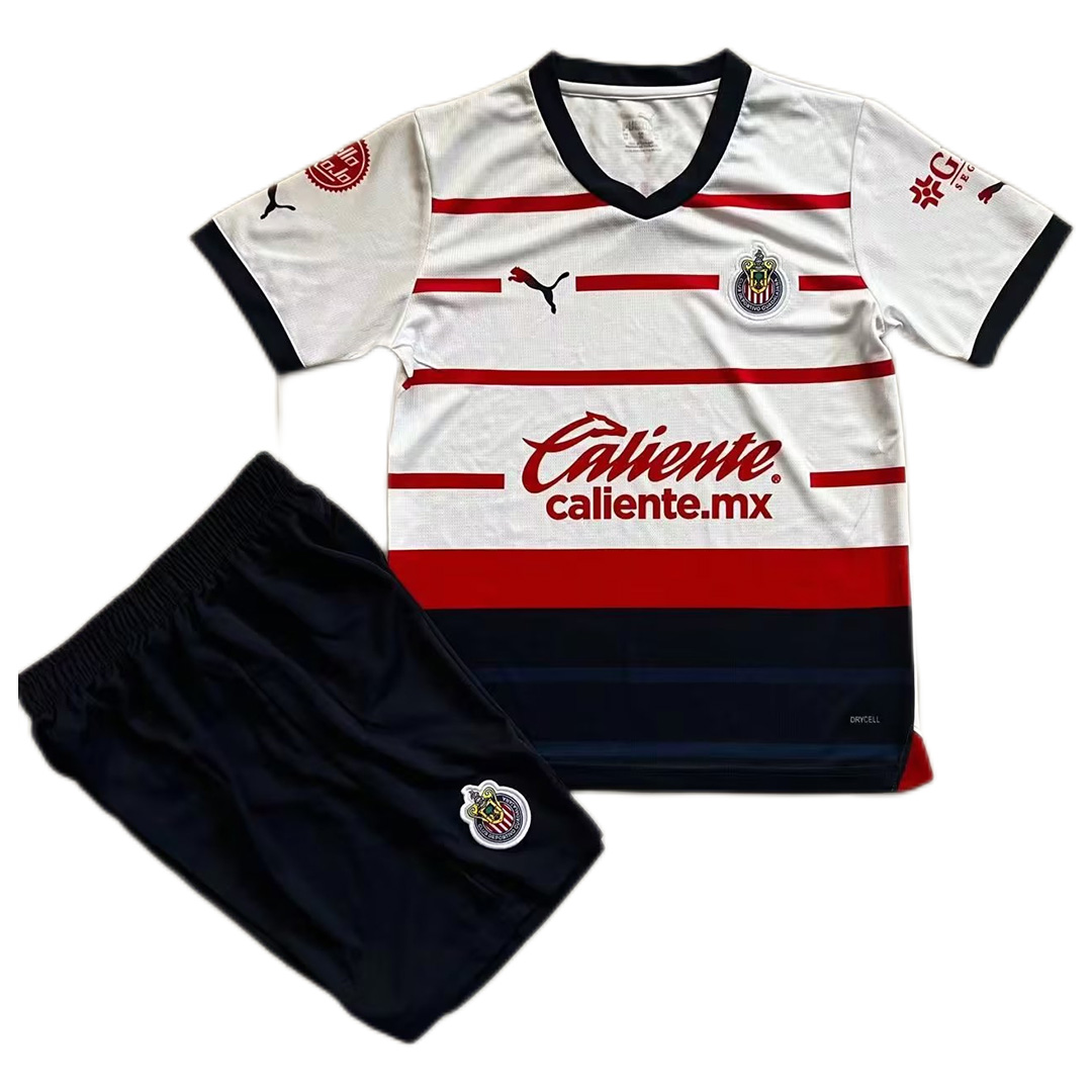 Kids Chivas Away Kit Jersey+Shorts 2023/24