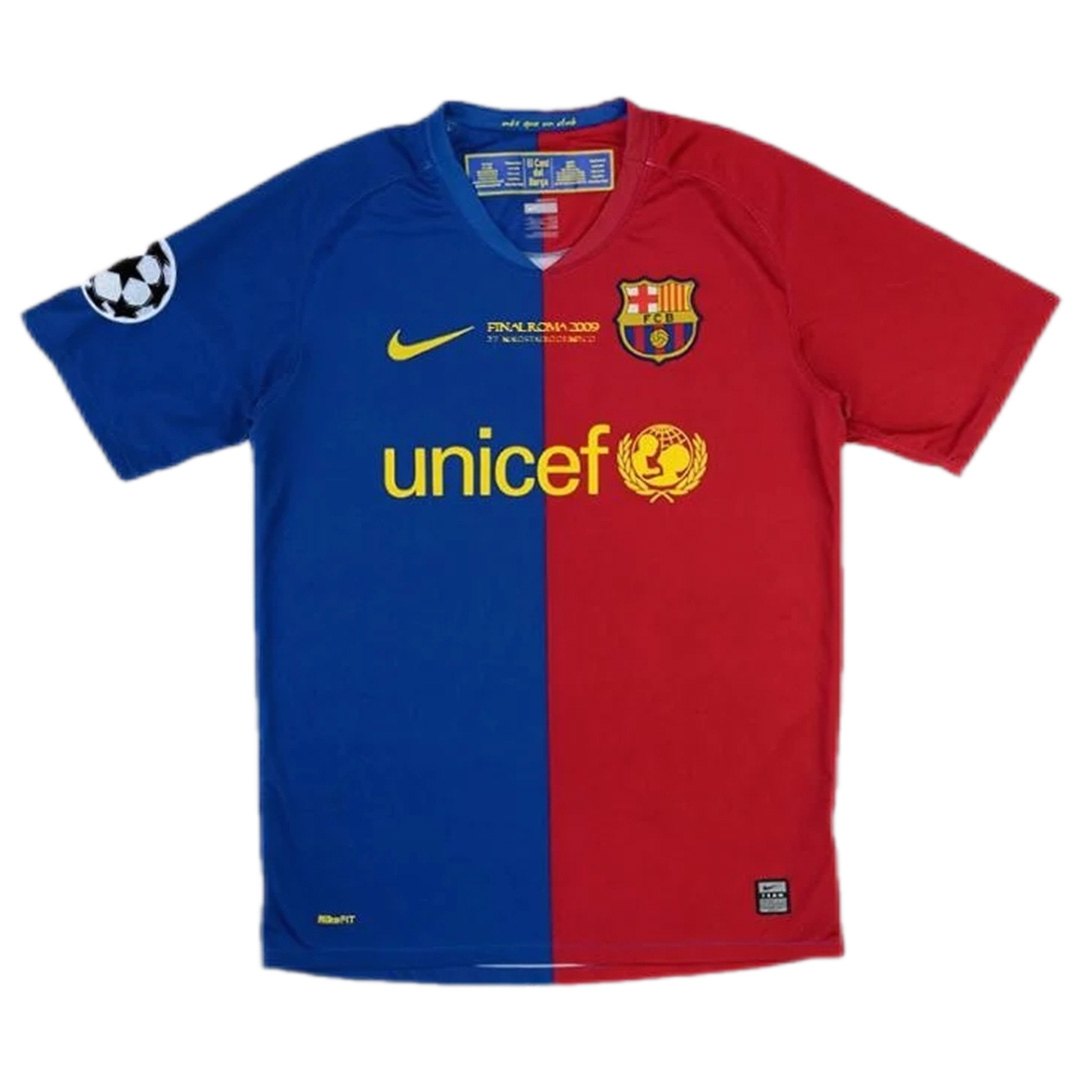 Barcelona Messi #10 UCL Final Retro Jersey Home 2008/09