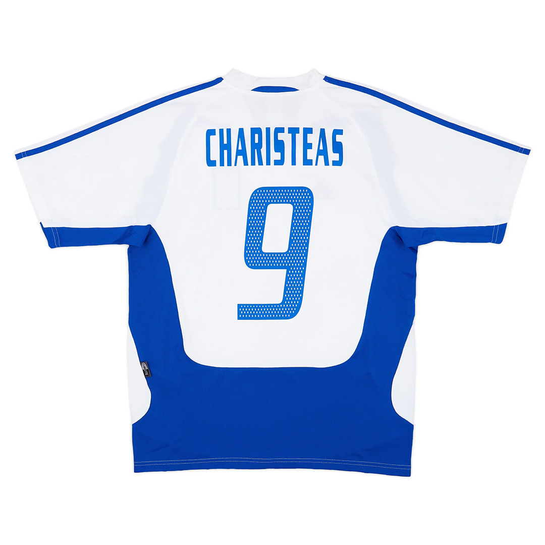 CHARISTEAS #9 Greece Retro Jersey Away Euro Cup 2004