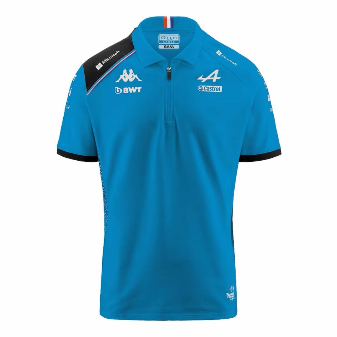 BWT Alpine F1 Team Polo Shirt Blue 2023