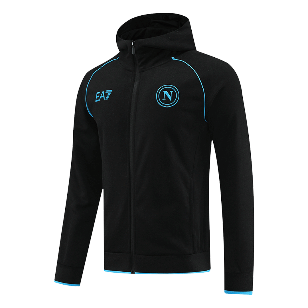 Napoli Hoodie Training Kit (Jacket+Pants) Black 2023/24