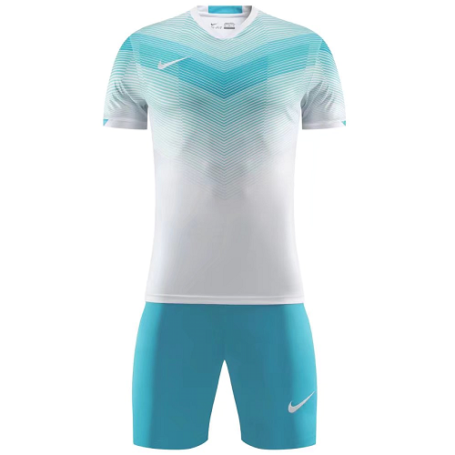 Custom Team Uniform/Nike Custom Uniform/NK-907 Customize Team White Soccer Jersey Kit(Shirt+Short)