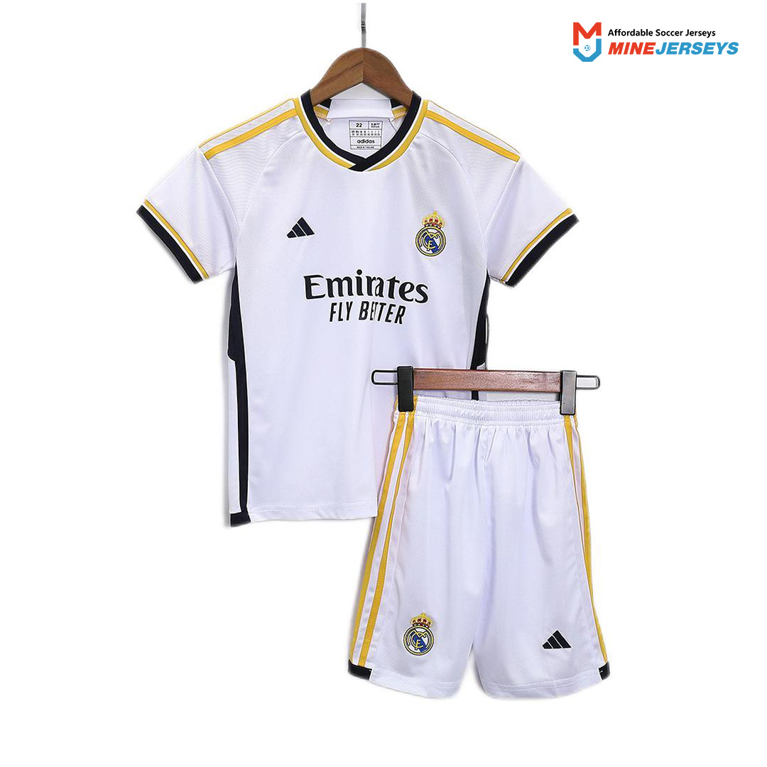 Kids Real Madrid Home Jersey Kit 2023/24