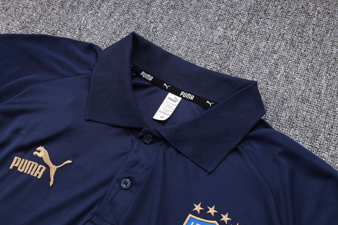 Italy Polo Shirt Navy 2023