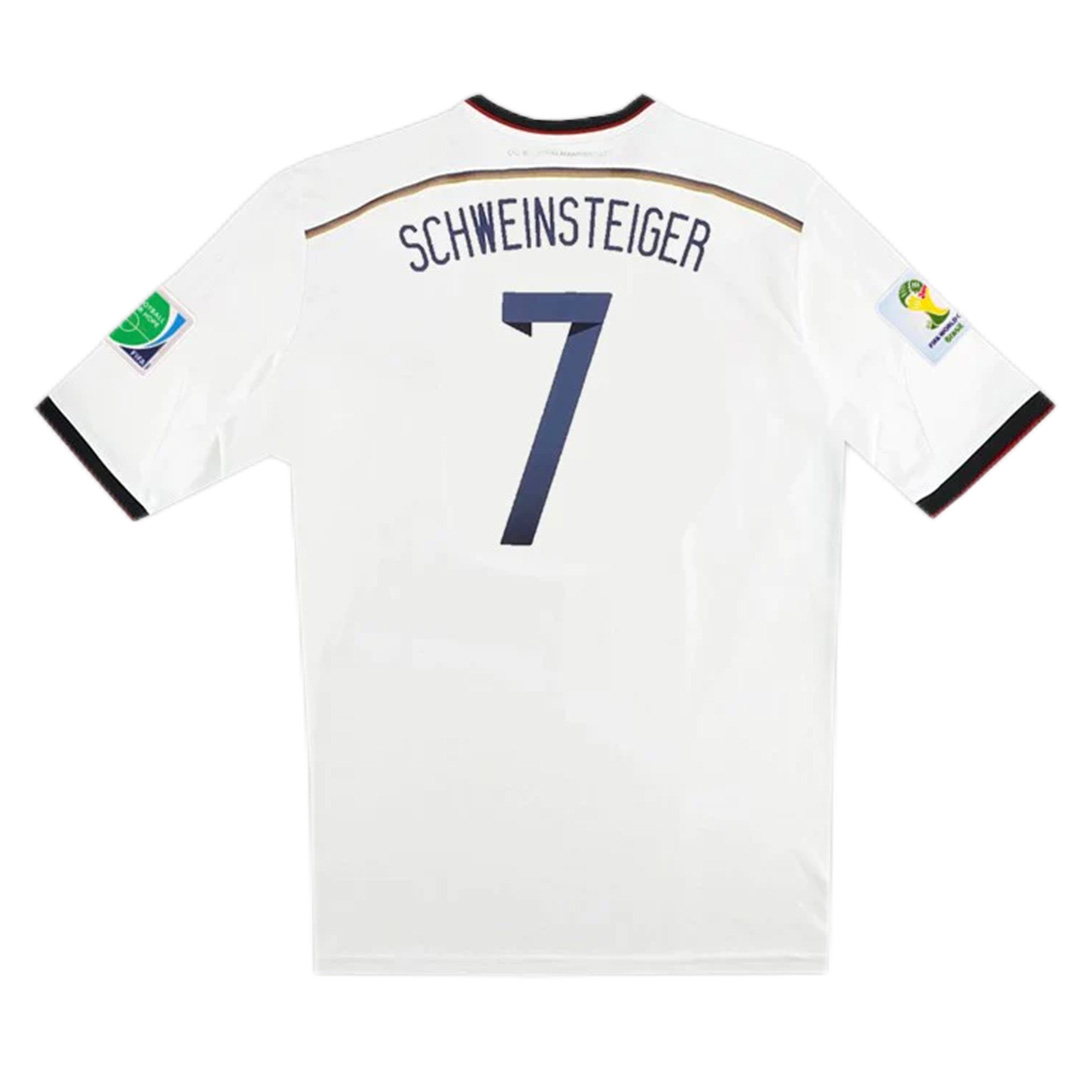 Germany SCHWEINSTEIGER #7 Retro Jersey Home World Cup 2014