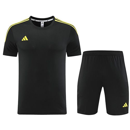 Custom Team Uniform/Adidas Custom Uniform/Customize Team Jersey Kit(Shirt+Short) Black&Yellow AD02
