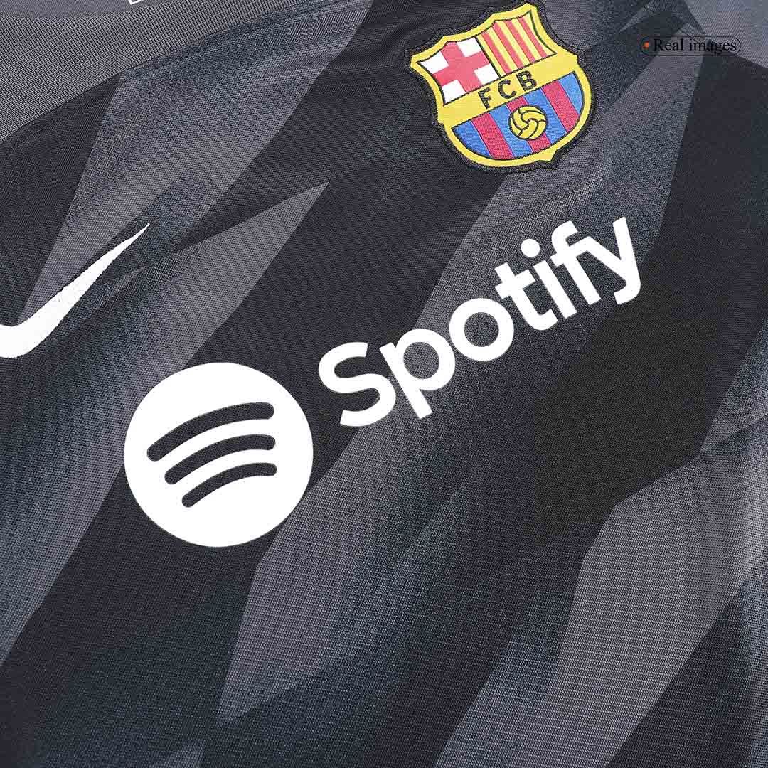 Kids Barcelona Goalkeeper Jersey Kit 2023/24