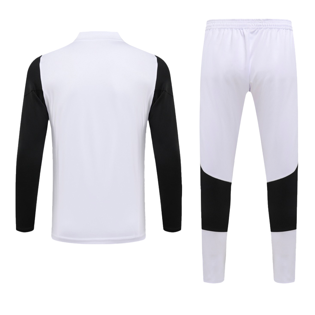 Kids Juventus Zipper Sweatshirt Kit(Top+Pants) White 2023/24