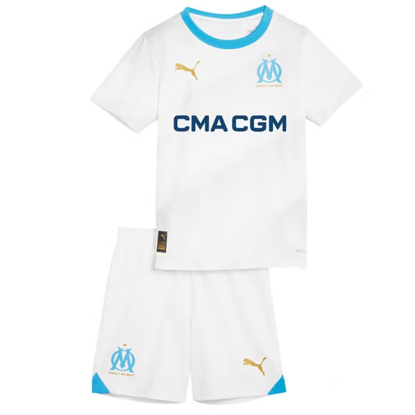 Kids Marseille Home Kit(Jersey+Shorts) 2023/24