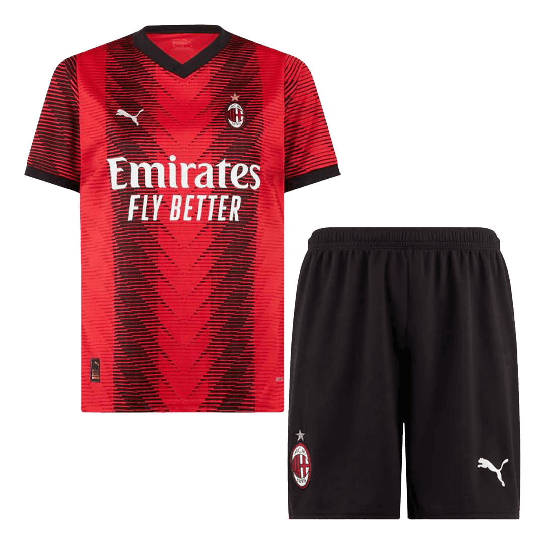 AC Milan Home Whole Kit(Jersey+Shorts+Socks) 2023/24