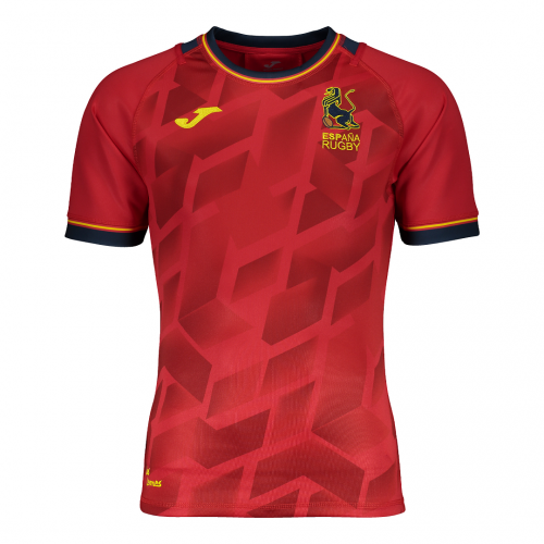 RWC Jerseys/Spain/20-21 Spain Home Red Rugby Jersey Shirt