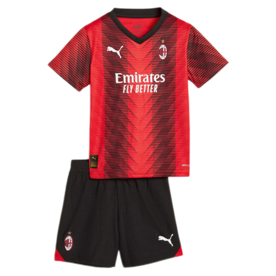 Kids AC Milan Home Jersey Kit 2023/24