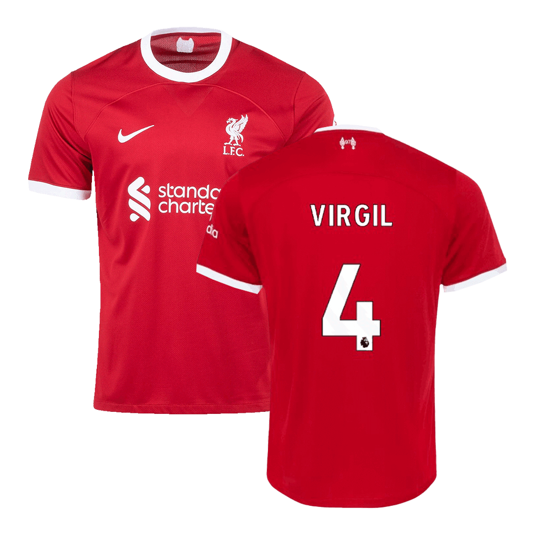 VIRGIL #4 Liverpool Home Jersey 2023/24