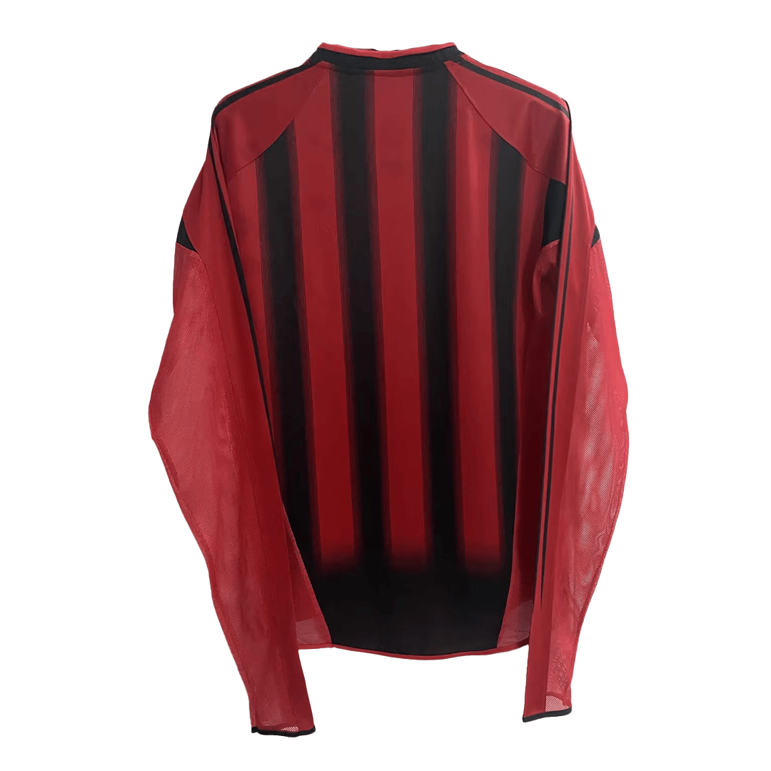 AC Milan Retro Home Long Sleeve Jersey 2004/05