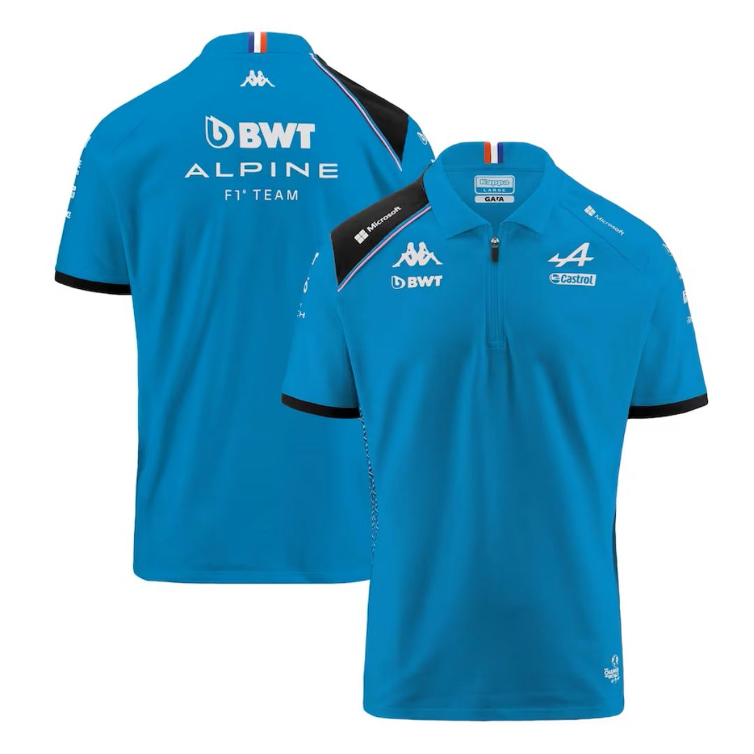 BWT Alpine F1 Team Polo Shirt Blue 2023