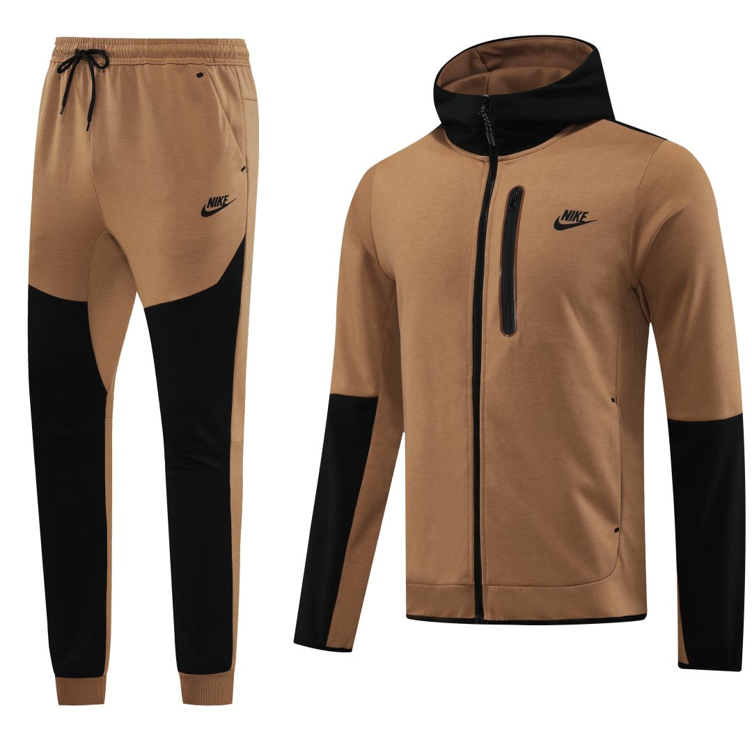 Customize Hoodie Training Kit (Jacket+Pants) Brown