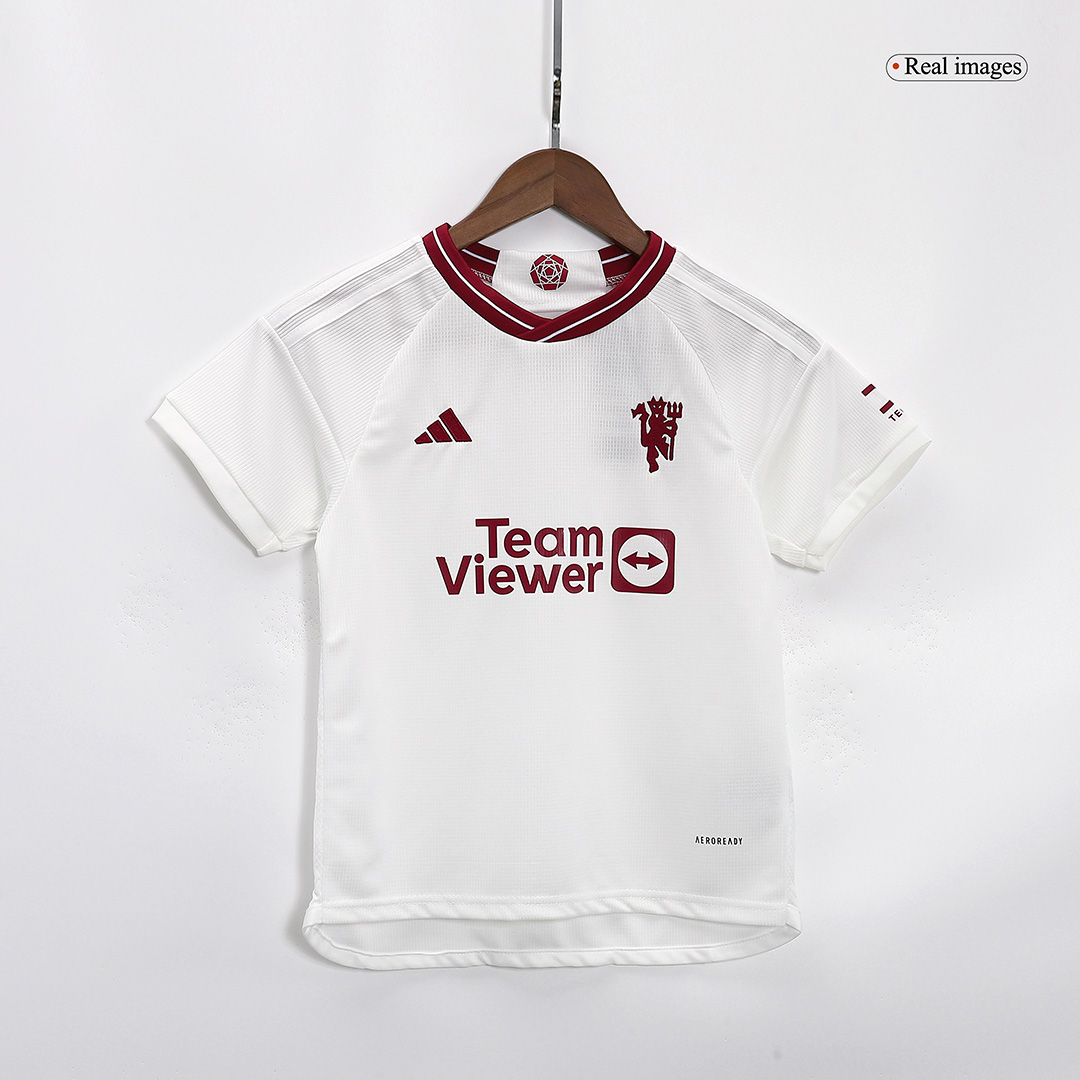 Kids Manchester United Third Away Jersey Kit 2023/24