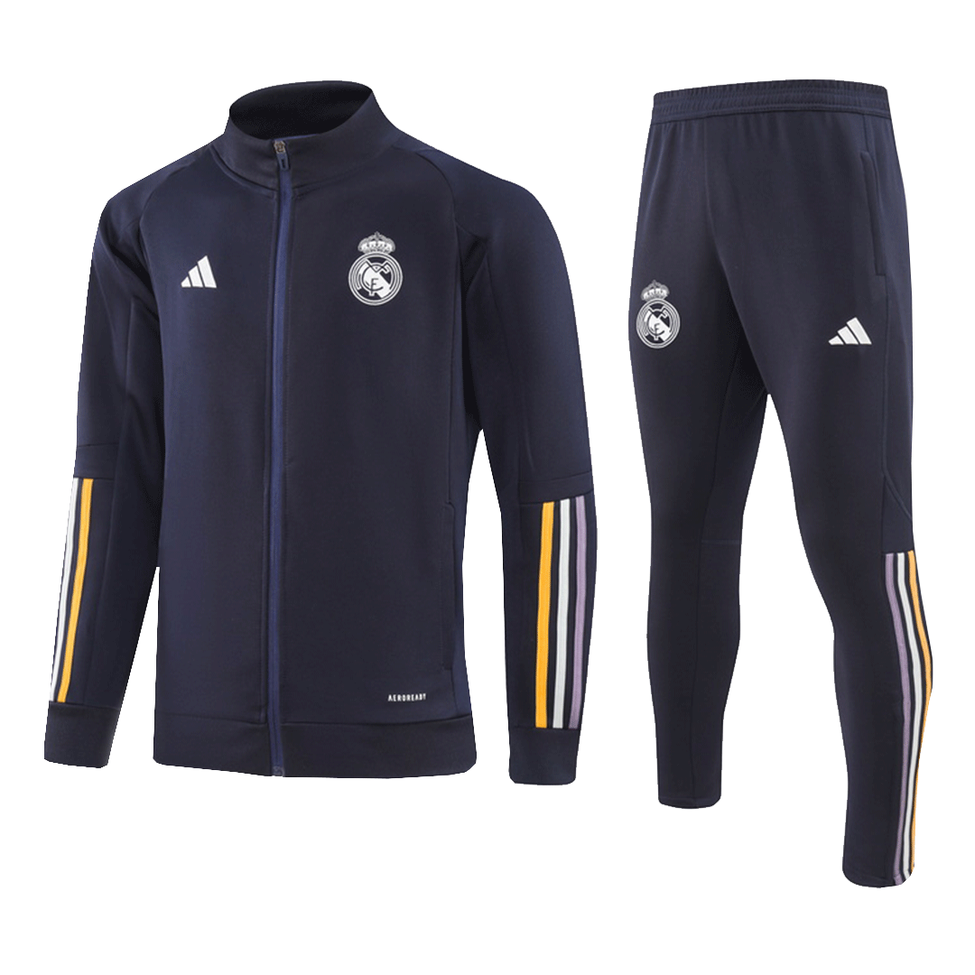Kids Real Madrid Training Kit (Jacket+Pants) Navy 2023/24
