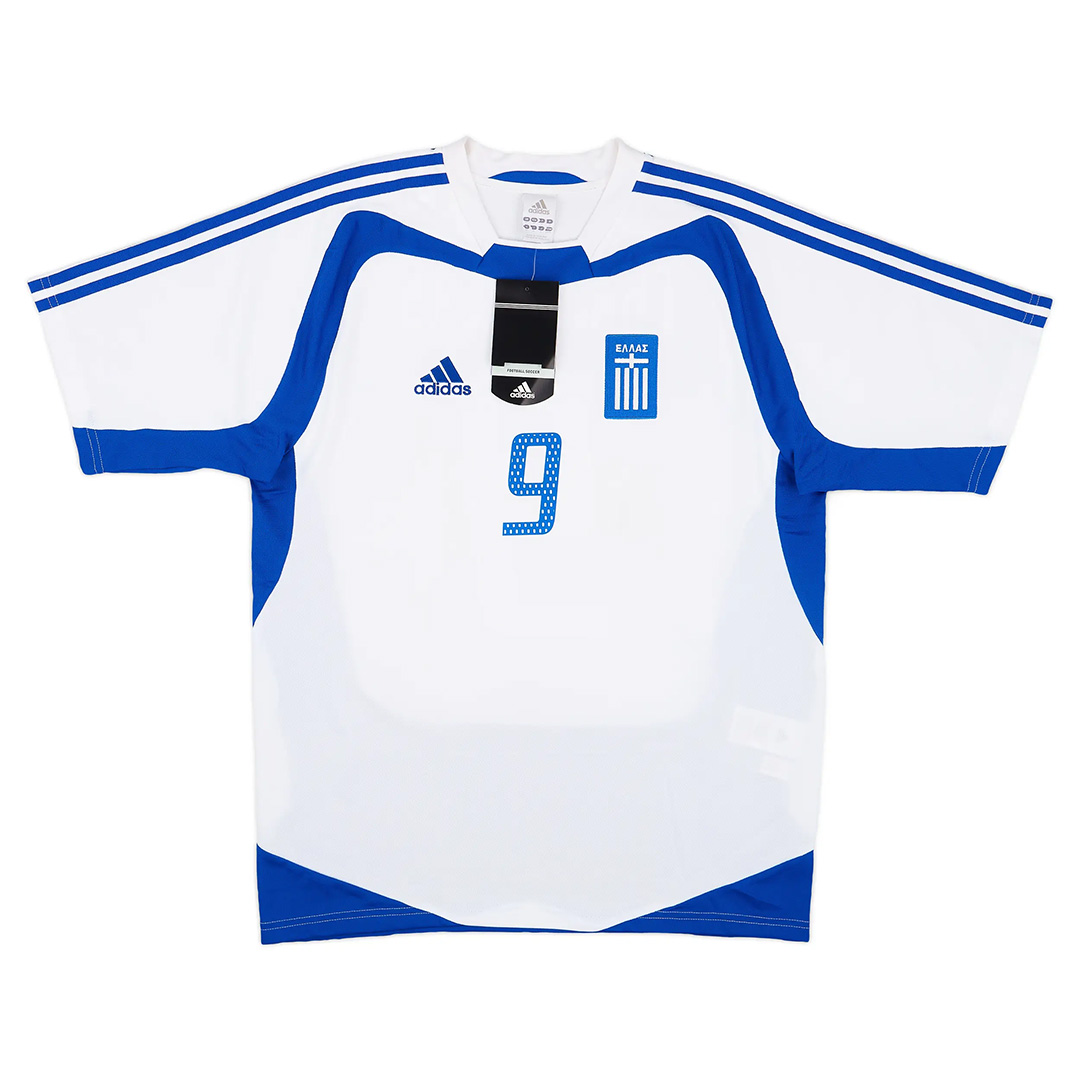 CHARISTEAS #9 Greece Retro Jersey Away Euro Cup 2004
