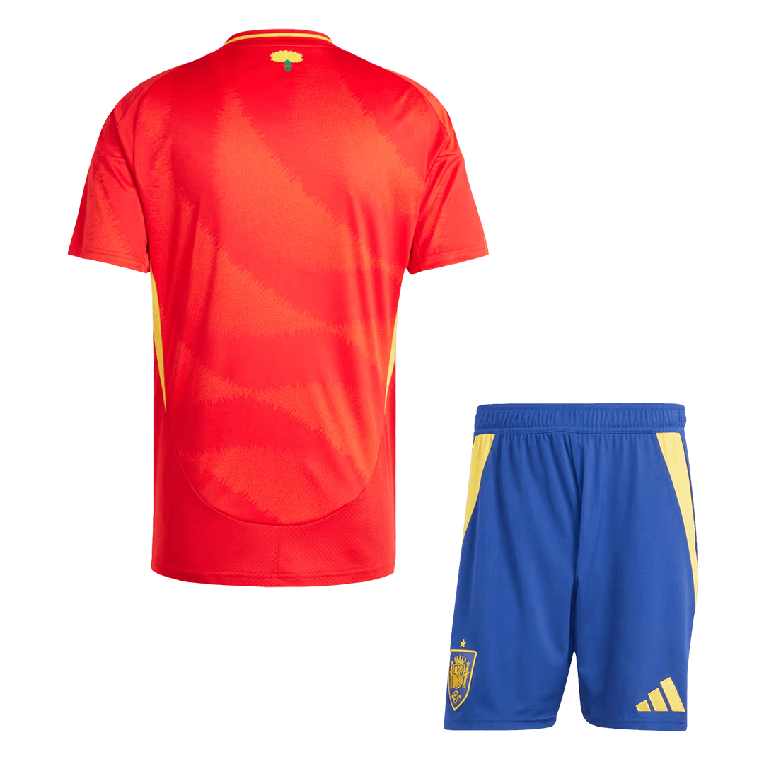 Men's Spain Home Kit(Jersey+Shorts) Euro 2024