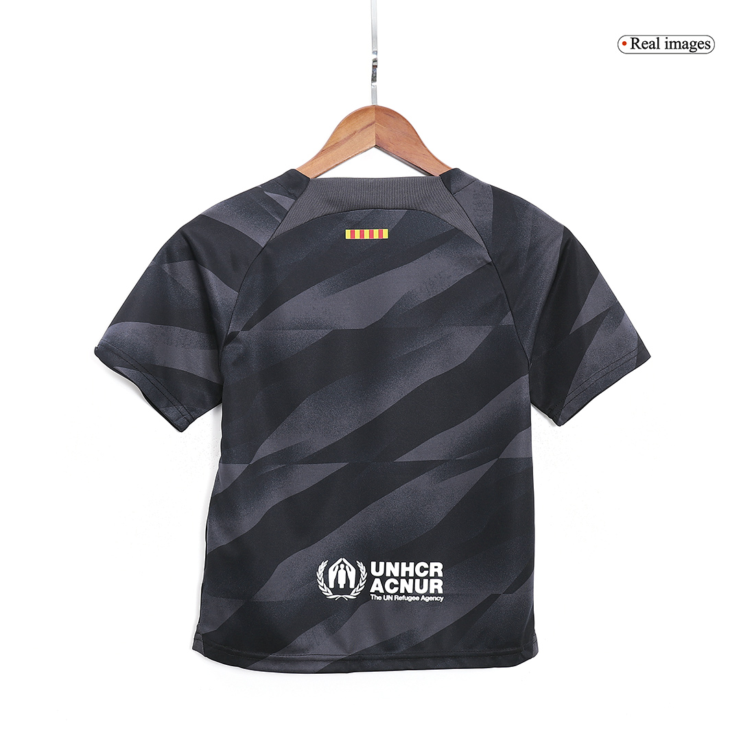 Kids Barcelona Goalkeeper Jersey Kit 2023/24