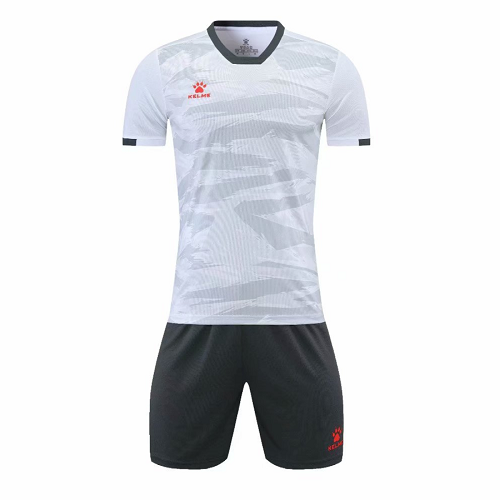 Kelme Customize Team Soccer Jersey Kit (Shirt+Short) Whtie - 1003