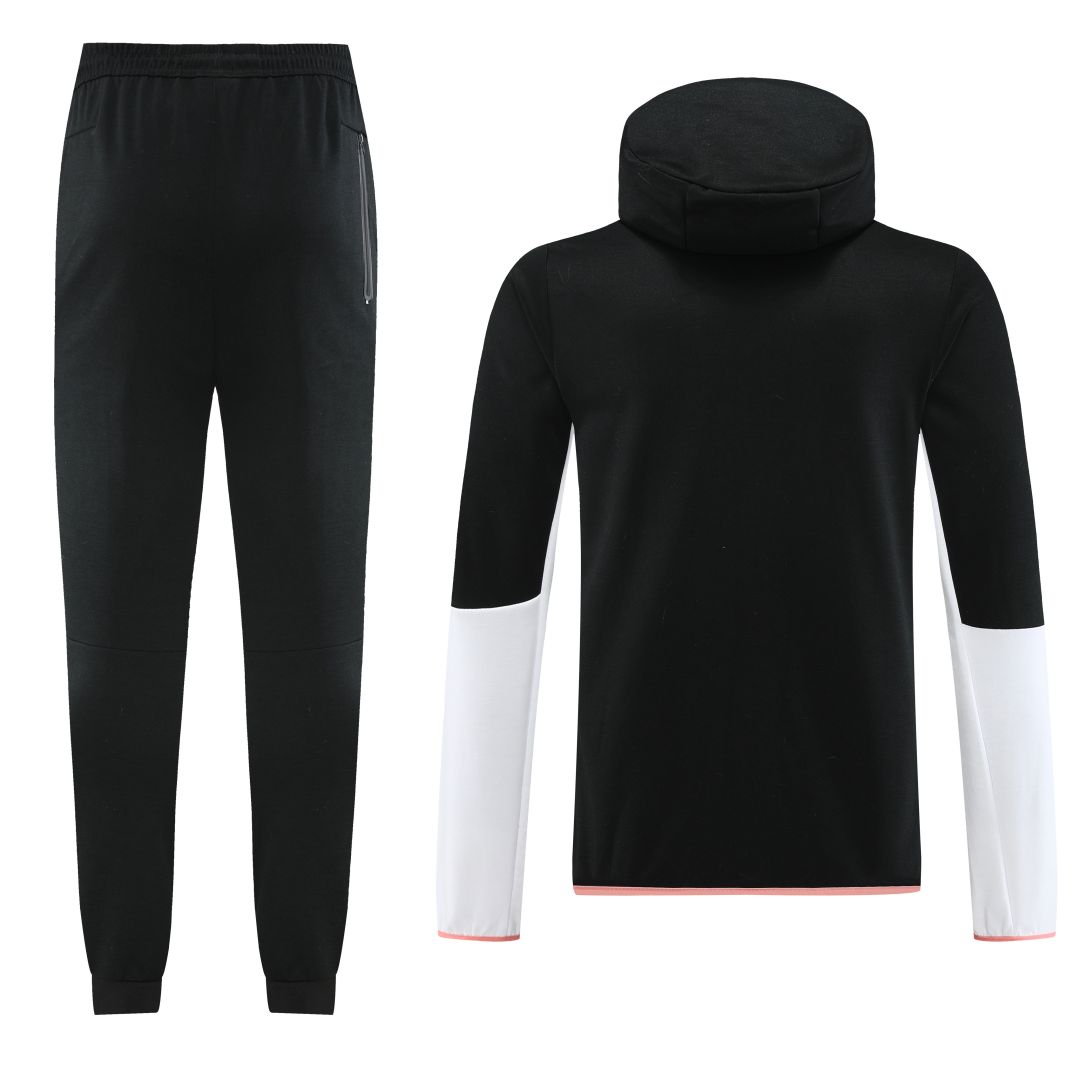 Customize Hoodie Training Kit (Jacket+Pants) Black&White